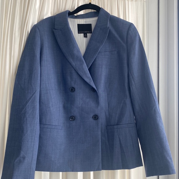 COPY - Banana Republic blue blazer - size 6 - Picture 1 of 5